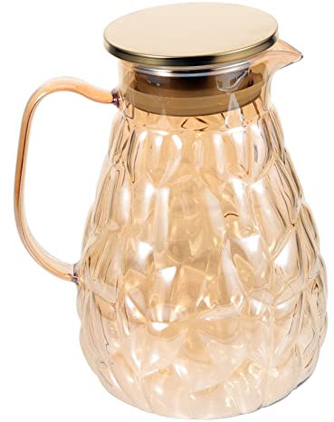 GALPADA Jarra De Agua Fría De Vidrio Jarra De Vidrio De Gran Capacidad Para Jugo Té Helado Bebida La Cocina o Sala De Estar
