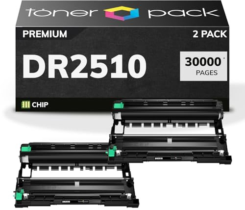 TONER PACK DR2510 Tambor de Imagen Compatible para Brother DR-2510