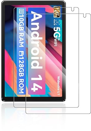 2 Stück Schutzfolie für Whitedeer WHEC107BK 10 Zoll Tablet, yystao 9H-Gehärtetes Glas Displayschutz kompatibel mit Whitedeer Tablet WHEC107BK, Kratzfest, Hochauflösend klar