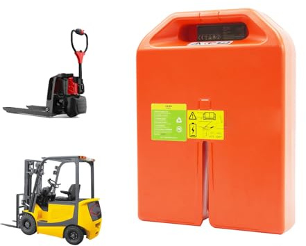 JHKJ Batteries LiFePO4 24 V 20 Ah et 36 Ah pour transpalette électrique ; Batterie 48 V 20 Ah pour Chariot élévateur de Chargement/déchargement avec poignée.,48v 20ah