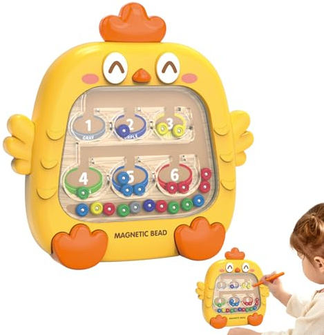 Magnetisk ritplatta – 54 G doodle-board, lätt att använda magnetiska kycklingar | pedagogisk inlärningsreseleksak, för spädbarn, flickor, barn, födelsedag, från 4 år, finmoto