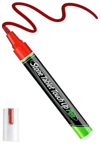 Stylo Marqueur Tombstone – Stylos De Peinture Imperméables Pour Bois | Stylos De Réparation D'inscription Résistants Aux UV Pour Céramique, Inscriptions Commémoratives Pour Pierres Tombales (Rouge)