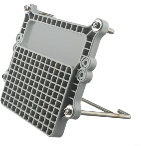 Soporte de montaje de motor fuera de borda para barco inflable, canoa, popa, kit adaptador de motor con tornillos y tuercas, soporte portátil de metal ABS