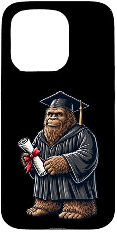 Hülle für iPhone 15 Pro Cute Bigfoot Sasquatch Graduation