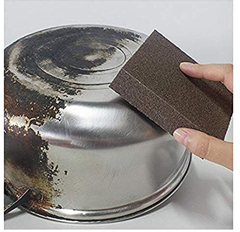 Caxmtu 3Pcs Magic Carborundum Brush Sanging Sponge for Pot Teapot Kettle Descaling Clean Large Area Flexible