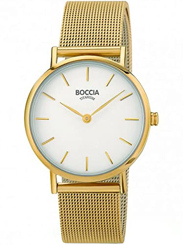 Boccia Damen Armbanduhr Analog Quarz Edelstahl 3281-06