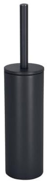 Spirella Toilet Brush with Stainless Steel Support Akira matt, Metal, Black/White, 40 x 9.5 x 9.5 cm