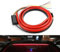 Defvnsy 1 juego de luces de freno LED adicionales para coche, 100 cm, 12 V, flexible, color rojo, 90/100 cm, tercera luz de freno con luz de advertencia de señal de giro de conducción