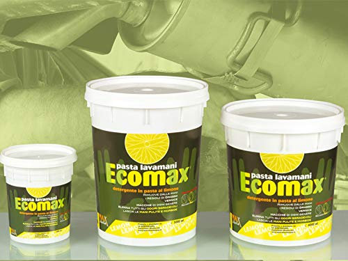 Pasta lavamani al limone Ecomax alto potere sgrassante con glicerina Barattolo da 4,5 Kg Made in Italy