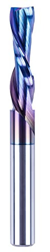 SpeTool Spiralnutfräser 8mm Schaft Downcut 32mm Schnittlänge Nutfräser Spiralfräser mit SPE-X Beschichtung VHM Schaftfräser CNC Fräser für Oberfräse Router Bit 2 Flöten Holzfräser Langlochfräser Holz