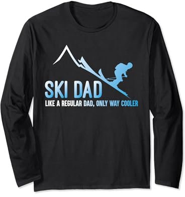 Lustiger Spruch für Skifahrer Väter, Après-Ski Langarmshirt