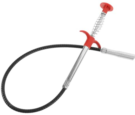 SECFOU Desatascador Flexible de Tuberías para Lavabo y Baño Garra de Acero Inoxidable para Limpiar Obstrucción y Residuos de Forma