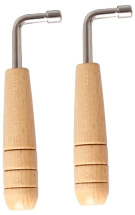 2 Stück Stimmschlüssel für Leierharfen und Edelstahl, Silber | Rustfrei, Formstabil und Bruchsicher, Einfache Bauweise, Zubehör für Lyre Harp