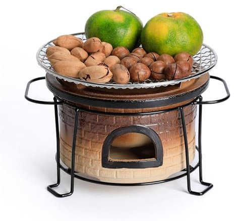 Ensemble de réchauds de Barbecue en poterie, réchaud de Camping en Argile, réchaud de Barbecue en poterie d'extérieur, réchaud à Charbon de Bois en Argile Portable, Accessoires de Cuisine pour barbec