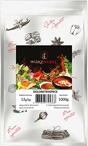 Selchbauch Bauchspeck - Gewürzzubereitung, Dolomitenspeck - Gewürz Tiroler Art. Beutel: 1000g (1,0 KG)