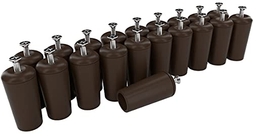 markiso® Rolladenstopper offen in Braun, Rollladen Anschlagstopper für Rollo & Jalousie 40mm lang inkl. Schraube & Dichtung | Rollladenstopper in verschiedenen Set´s