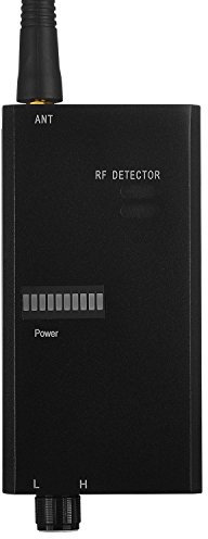 Yuanj R0004 - Detector de microespías para cámara oculta GPS GSM GPRS espía WiFi detección de sistemas, bluethoot e inalámbrico, color negro