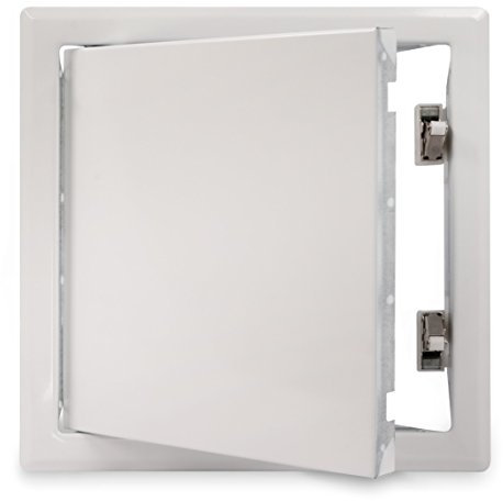 MW multi werkzeug Revisionstür 150 x 150 mm Schnappverschluss (push to open) Stahl verzinkt weiß pulverbeschichtet 15 x 15 cm
