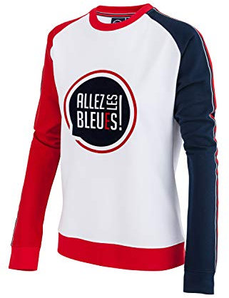 Allez Les Bleus - Felpa da Donna, Collezione Ufficiale, Donna, Bianco, S