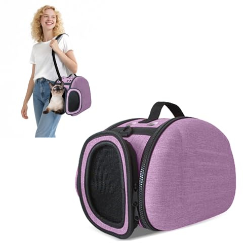 Sac de Transport pour Chat Cage Sac de Lapin Caisse Voyage pour Chat Chien Petit Transporteur de Chat Caisse de Transport pour Petits Animaux Respirable Démontable Lavable Pliable