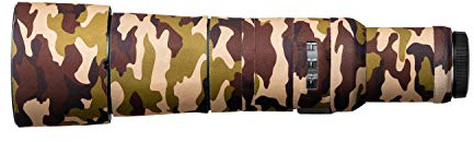 easyCover - Lens Protection Camouflage Cover - Objektivschutz - Schutz für Ihr Kameraobjektiv - Geeignet für Canon RF 800mm F11 is STM - Braune Camouflage