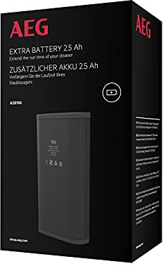 AEG AZE150 Ersatz-Akku für AP8000 (Reserve-Akku, lange Laufzeit, schnelles Wechseln, 2,5 Ah Kapazität, starke Leistung, schwarz)