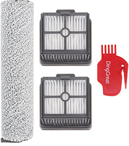 DingGreat Zubehör für Dreame H11 Nass- und Trockensauger und Dreame H11 Max Nass- und Trockensauger, (2 HEPA Filters + 1Hauptbürste)