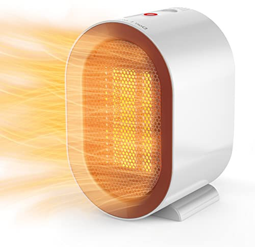 Electric Heater, Space Heater with 1200W/ 800W Heating Modes Portable Ceramic Plug in Heaters for Home Low Energy Adjustable Heater Tip-Over & Overheat Protection Room Bedroom Office