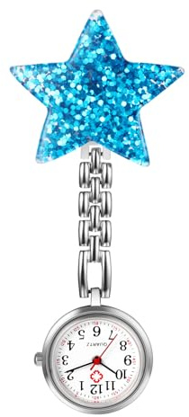 Avaner Uhren Krankenschwesteruhr Herz Design: Schwesteruhr mit Clip Taschenuhr FOB Uhr Pflegeruhr Anlog Quarzuhr für Arzt Doktor Krankenschwester Medical