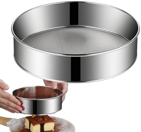 Tamis Farine En Acier Inoxydable - Mailles Fines Tamis Patisserie Avec 60 Mailles - Passoire À Mailles Fines Alimentaire - Tamiseur De Farine | Pour Gâteaux Légumes Farine Pâtes