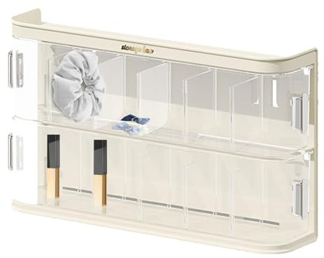Datenkabel-Aufbewahrungsbox zur Wandmontage, mehrschichtiger Schubladen-Organizer für Kabelmanagement, Abnehmbarer -Organizer für Kabel, Kosmetik und Zubehör, platzsparende Aufbewahrungslösung für