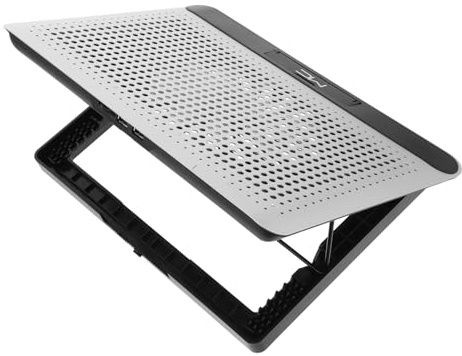 NUOBESTY Radiatore Di Raffreddamento Per Notebook Base Di Raffreddamento Dispositivo Di Raffreddamento Per Notebook Base Di Raffreddamento Dispositivo Di Raffreddamento Argento