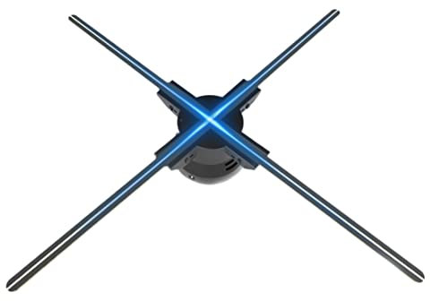 Proiettore olografico a ventaglio, Videoproiettore di animazione 3D Proiettore 3D olografico a occhio nudo for negozi, fiere, mostre, centri commerciali, vacanze, Nuovo strumento pubblicitario