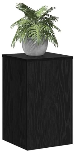 vidaXL Pflanzenständer 2 Stk. Schwarz Eichen-Optik 30 x 30 x 50 cm