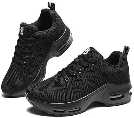 Womens Orthopedic Trainers Running Shoes Air Cushion Athletic Sports Lightweight Walking Sneakers Mesh Breathable Ladies Nursing Work Arch Support Plantar Fasciitis Jogging Shoes