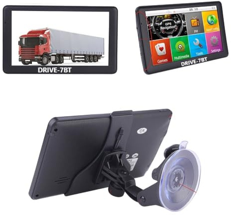 DRIVETECH24 7 Zoll GPS Navigationsgerät Navi Drive 7BT Bluetooth für LKW, PKW lebenslanges Update