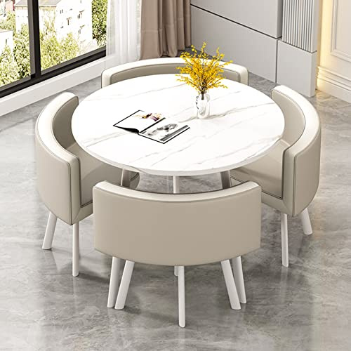 Table de salle à manger ronde moderne pour la maison et le bureau, bureau de conférence et de réunion, table de réception et de séminaire, table basse élégante et élégante pour enfants, mobilier de