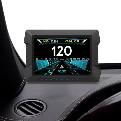 Inclinómetro Digital Para Automóvil- Pantalla De Datos Inteligente Y Del Medidor De Pendiente, Indicador De Ángulo De Inclinación De Seguridad Vial, Navegación Todoterreno, Monitor De Cabeceo