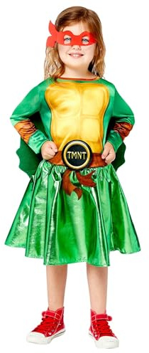 amscan Flickors 9909142 Utklädnad Utklädningskläder Dress Up, Gul och Grön, 6-8 år UK