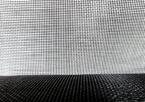 Mückenschutz Gewebe XXL 2m breit am Stück Länge 5m in schwarz, 1,0mm Maschenweite als Fliegengitter aus Fiberglas Fliegennetz Mückengitter (200cm breit x 5,0m lang)