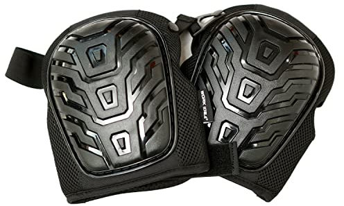 WORK IDEA-Professionelle Gel-Knieschützer für die Arbeit, Knieschutz mit Premium-Schaum, langlebige und hochelastische Riemen für schnellen Verschluss