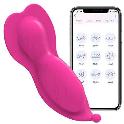 LYAMais App-Fernbedienung Butterfly Vibratoren für Sie Klitoris und G Punkt Stimulator,Auflegevibrator für Sie Stimulation der Klitoris, Panty Pleasure Sexspielzeug für Frauen Paare（Rosa）