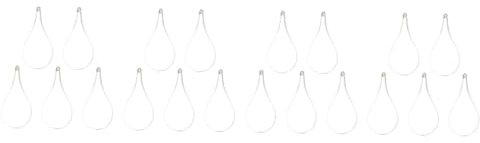 Warmhm 20stücke Transparente Plastikkugeln Zum Befüllen Bastelbedarf Für Partydekoration Weihnachtsbaum Und Event-Accessoires Für Kreative Projekte Und