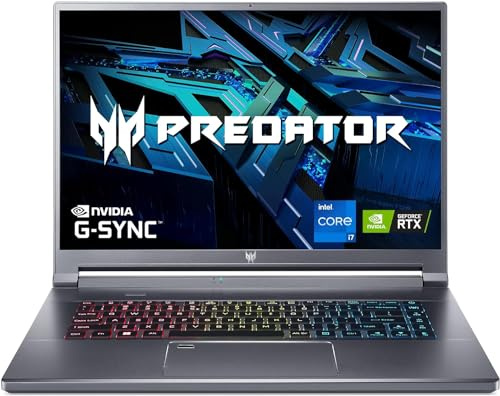 acer Predator Triton 500 SE Gaming Creator Laptop,16 WQXGA 240Hz G-SYNC, Intel i7-12700H, GeForce RTX 3070Ti, 16GB LPDDR5, 1TB Gen 4x4 SSD, Killer Wi-Fi 6E, Fingerprint Reader, Backlit Keyboard, MP