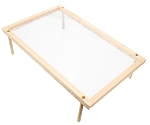 DIKACA Rejilla De Madera para Secar Pasta Soporte para Fideos Espaguetis Secador De Frutas Y Verduras Rejilla para Fideos De Cocina De Una Sola Capa Fácil De Usar