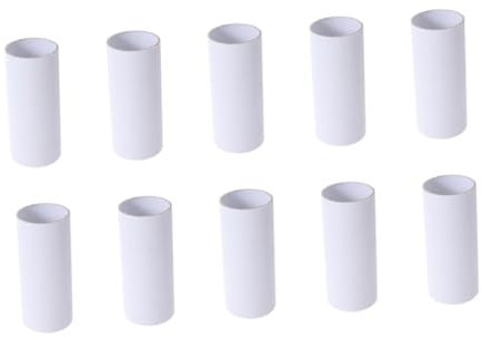 STOBOK 20 Stück Rollen runde Dicke Rohre Leere Toilettenpapierrollen Pappröhren Papier Handtuch Wc Papier Rollen kreativität kreativekraft Handbuch Materialien Rollenpapier Kleinkind Weiß