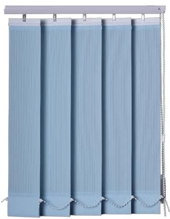 X1NGFU Lamellenvorhang Vertikaljalousie Lamellen Fenster Rollo,Blickdicht Lichtdurchlässig Flächenvorhang Schiebevorhang Streifenvorhang,für Fenster,Anpassbare Farben,Breite×Höhe (60cm x 220cm)