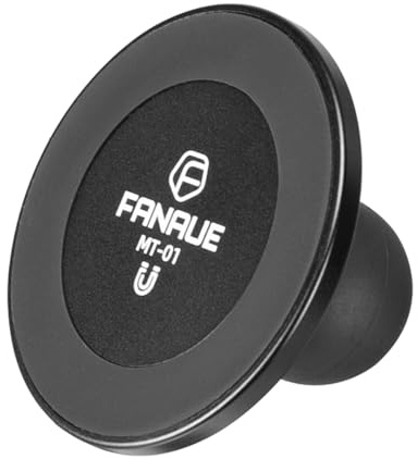 FANAUE Soporte magnético para automóvil con Cabeza de Bola de 1 Compatible con RAM Mount tamaño B Brazo de Doble Enchufe, Soporte magnético para teléfono Adecuado para teléfonos móviles de 4,7-7,5