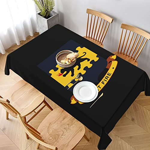 NJHGHHRT Tuskegee Airmen Spit Fire Waterproof Rectangular Tablecloth 60x90 Inch Decorative Tablecloth for Home, Restaurant, Outdoor Camping﻿