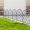 Thealyn Decorative Garden Fence 61cm H x 33cm W (25 Panels, Total Length 8.2m) Metal Fence No Dig Fence Outdoor Fence Border Fence Dog Fence for Flower Bed, Yard, Animal Barrier,Diamond